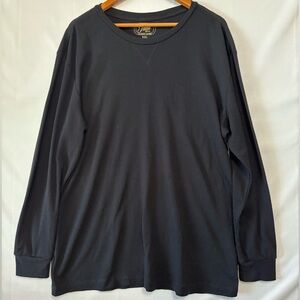 JACHS MFG Black Long Sleeve Waffle T-Shirt Size XXL